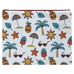 Summer Pineapple Fruit Tropical Cosmetic Bag (XXXL) from ArtsNow.com Front