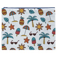 Summer Pineapple Fruit Tropical Cosmetic Bag (XXXL) from ArtsNow.com Front