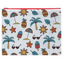 Summer Pineapple Fruit Tropical Cosmetic Bag (XXXL) from ArtsNow.com Front