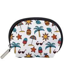 Summer Pineapple Fruit Tropical Accessory Pouch (Small) from ArtsNow.com Front