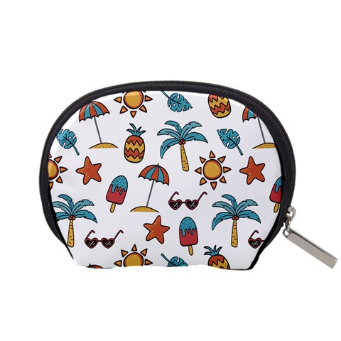 Summer Pineapple Fruit Tropical Accessory Pouch (Small) from ArtsNow.com Back