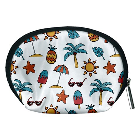 Summer Pineapple Fruit Tropical Accessory Pouch (Medium) from ArtsNow.com Back