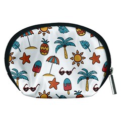 Summer Pineapple Fruit Tropical Accessory Pouch (Medium) from ArtsNow.com Back