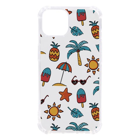 Summer Pineapple Fruit Tropical iPhone 13 TPU UV Print Case from ArtsNow.com Front