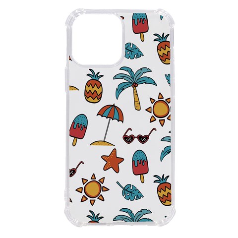 Summer Pineapple Fruit Tropical iPhone 13 Pro Max TPU UV Print Case from ArtsNow.com Front