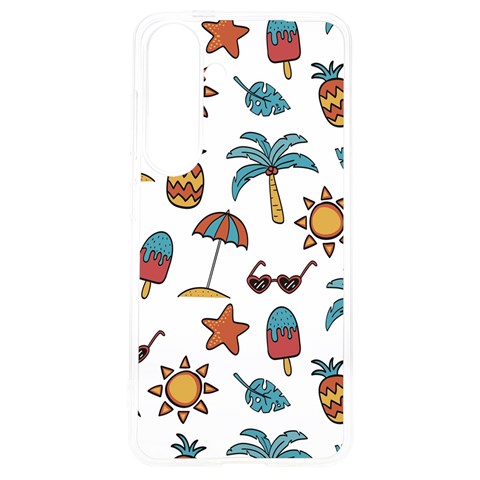 Summer Pineapple Fruit Tropical Samsung Galaxy S24 6.2 Inch TPU UV Case from ArtsNow.com Front