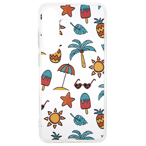 Summer Pineapple Fruit Tropical Samsung Galaxy S24 Ultra 6.9 Inch TPU UV Case from ArtsNow.com Front