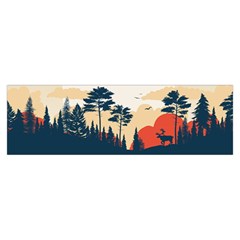 Summer Lake Forest Sunset Deer Water Toiletries Pouch from ArtsNow.com Hand Strap