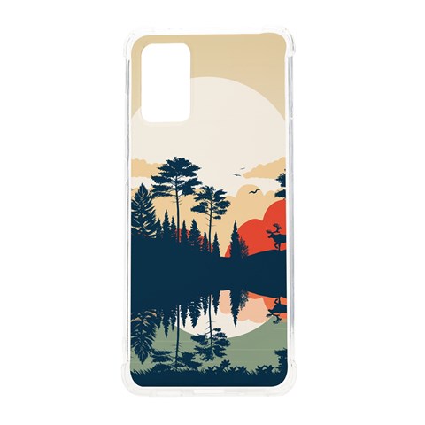 Summer Lake Forest Sunset Deer Water Samsung Galaxy S20 Plus 6.7 Inch TPU UV Case from ArtsNow.com Front