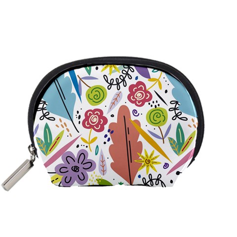 Summer Flowers Spring Background Accessory Pouch (Small) from ArtsNow.com Front