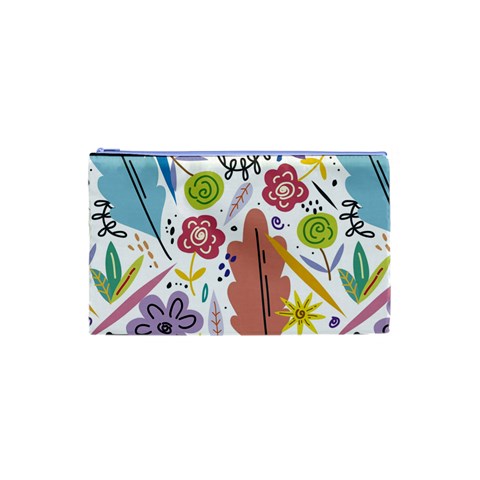 Summer Flowers Spring Background Cosmetic Bag (XS) from ArtsNow.com Front