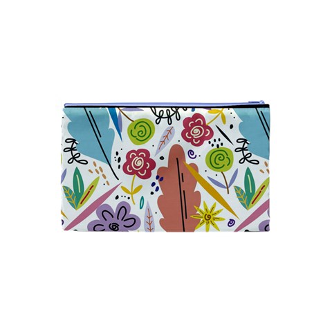 Summer Flowers Spring Background Cosmetic Bag (XS) from ArtsNow.com Back