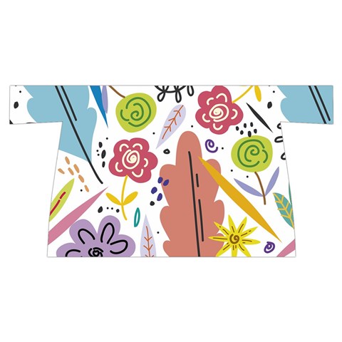 Summer Flowers Spring Background Wristlet Pouch Bag (Small) from ArtsNow.com Front