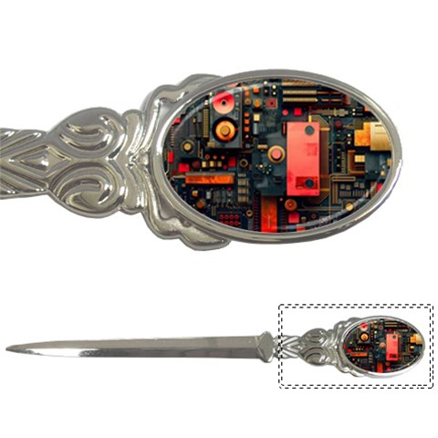 Tech Technology Pattern Letter Opener from ArtsNow.com Front