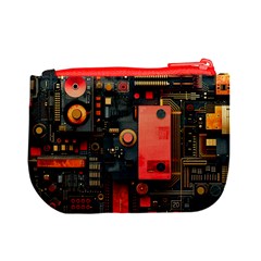 Tech Technology Pattern Mini Coin Purse from ArtsNow.com Back