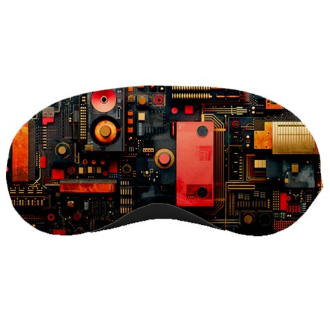 Tech Technology Pattern Sleep Mask from ArtsNow.com Front