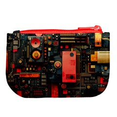 Tech Technology Pattern Large Coin Purse from ArtsNow.com Back