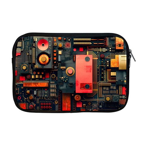 Tech Technology Pattern Apple MacBook Pro 17  Zipper Case from ArtsNow.com Front