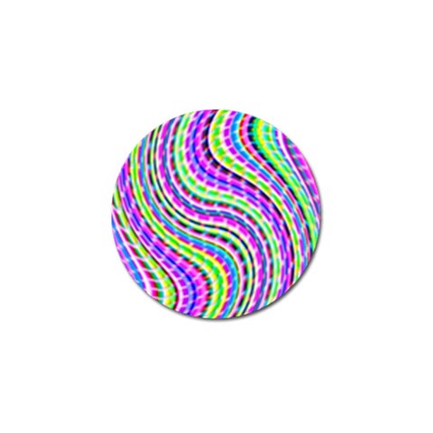 Neon Trippy Swirls Twirls Design Golf Ball Marker (10 pack) from ArtsNow.com Front