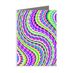 Neon Trippy Swirls Twirls Design Mini Greeting Cards (Pkg of 8) from ArtsNow.com Right