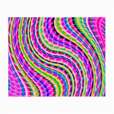 Neon Trippy Swirls Twirls Design Small Glasses Cloth from ArtsNow.com Front