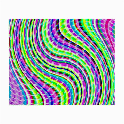 Neon Trippy Swirls Twirls Design Small Glasses Cloth from ArtsNow.com Front