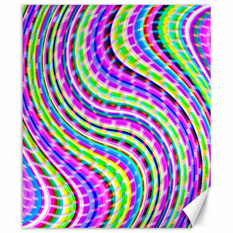 Neon Trippy Swirls Twirls Design Canvas 8  x 10  from ArtsNow.com 8.15 x9.66  Canvas - 1