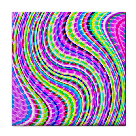 Neon Trippy Swirls Twirls Design Face Towel from ArtsNow.com Front