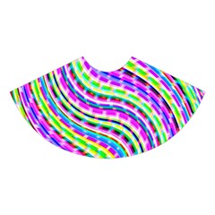 Neon Trippy Swirls Twirls Design Midi Sleeveless Dress from ArtsNow.com Skirt Back