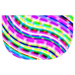 Neon Trippy Swirls Twirls Design Make Up Case (Medium) from ArtsNow.com Side Right