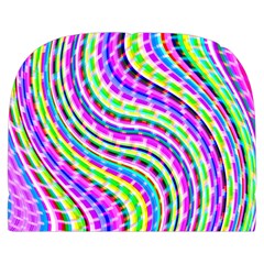 Neon Trippy Swirls Twirls Design Make Up Case (Large) from ArtsNow.com Front