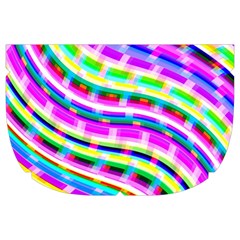 Neon Trippy Swirls Twirls Design Make Up Case (Large) from ArtsNow.com Side Right