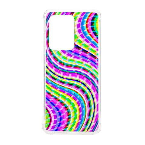 Neon Trippy Swirls Twirls Design Samsung Galaxy S20 Ultra 6.9 Inch TPU UV Case from ArtsNow.com Front