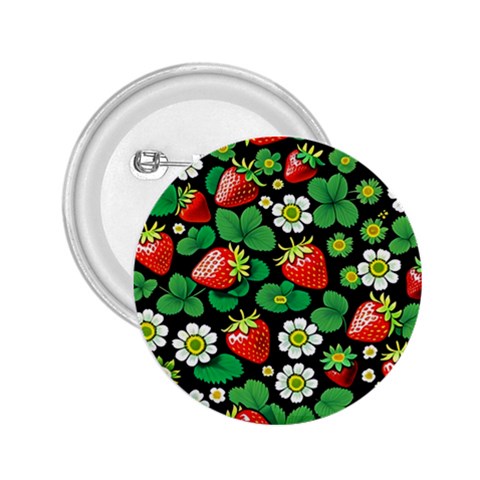 Strawberries Pattern 2.25  Buttons from ArtsNow.com Front