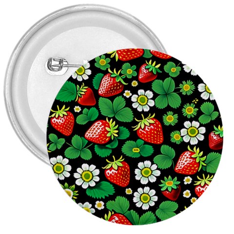 Strawberries Pattern 3  Buttons from ArtsNow.com Front