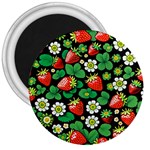 Strawberries Pattern 3  Magnets