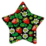 Strawberries Pattern Ornament (Star)