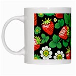 Strawberries Pattern White Mug