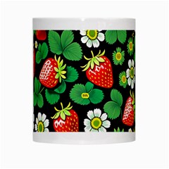 Strawberries Pattern White Mug from ArtsNow.com Center