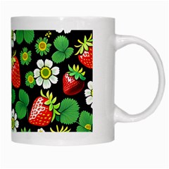 Strawberries Pattern White Mug from ArtsNow.com Right