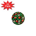 Strawberries Pattern 1  Mini Magnet (10 pack) 