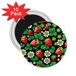 Strawberries Pattern 2.25  Magnets (10 pack) 