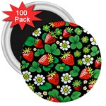 Strawberries Pattern 3  Magnets (100 pack)