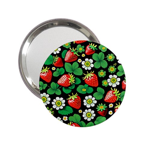 Strawberries Pattern 2.25  Handbag Mirrors from ArtsNow.com Front