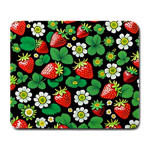 Strawberries Pattern Large Mousepad from ArtsNow.com Front