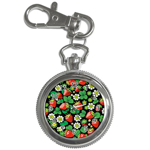 Strawberries Pattern Key Chain Watches from ArtsNow.com Front