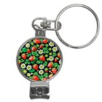 Strawberries Pattern Nail Clippers Key Chain