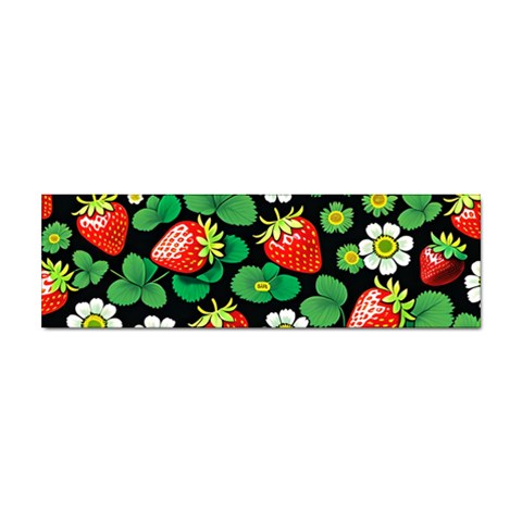 Strawberries Pattern Sticker (Bumper) from ArtsNow.com Front