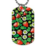 Strawberries Pattern Dog Tag (One Side)