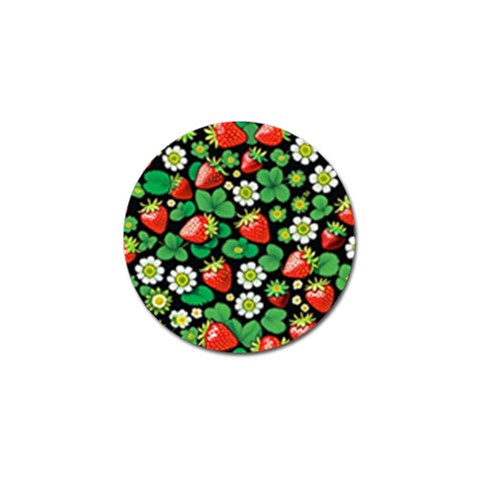 Strawberries Pattern Golf Ball Marker from ArtsNow.com Front